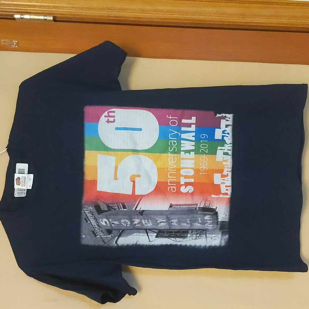 Stonewall Inn 50th Anniversary Navy T-Shirt Size Small